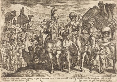 Lot en Zijn Familie Teruggeroepen door Abraham door Antonio Tempesta