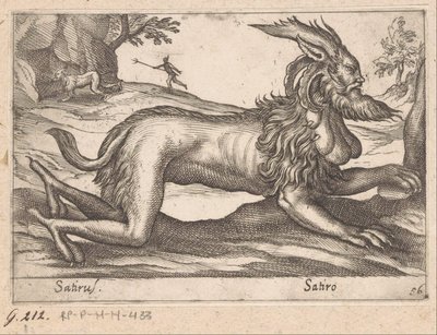 Monsterlijk wezen door Antonio Tempesta