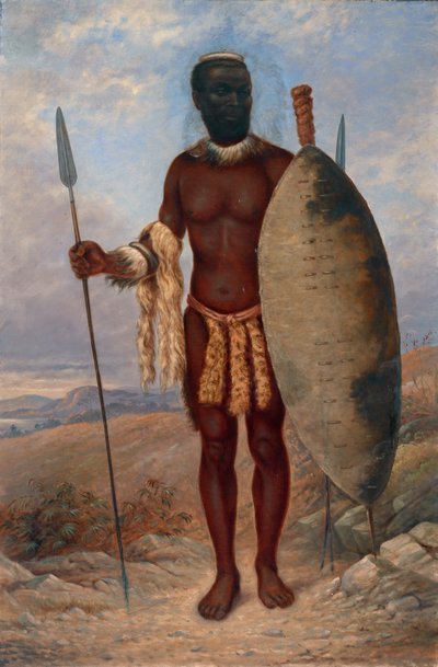Zulu Man, ca. 1893 door Antonio Zeno Shindler