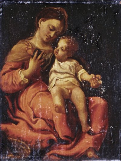 Madonna met kind door Antonio da Correggio