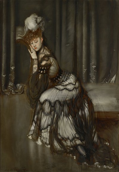 Portret van Madame Salvator door Antonio de la Gandara