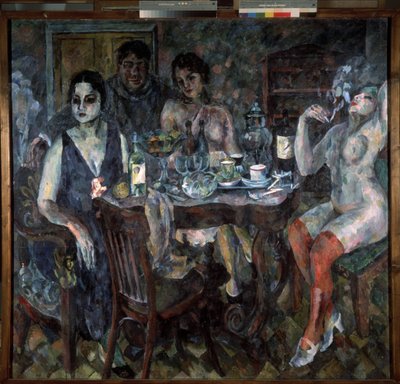 In het atelier van de kunstenaar door Aristarkh Vasilievic Lentulov