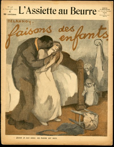 Omslag van "The Butter Plate", nummer 338, Satirisch in kleuren door Aristide Delannoy