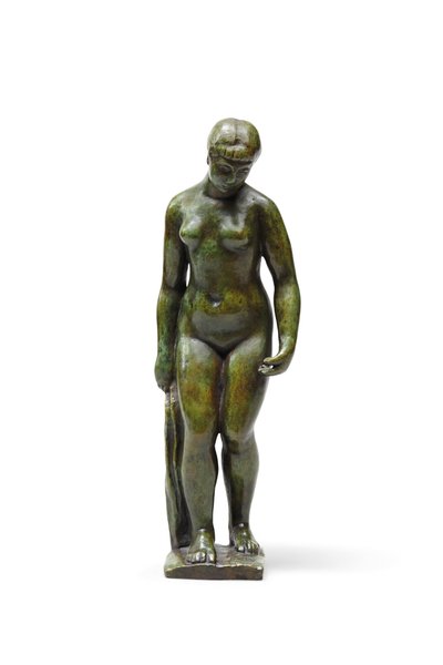 Staand bij het draperie door Aristide Maillol