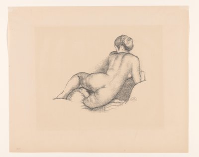 Vrouwelijk naakt, op de rug gezien door Aristide Maillol