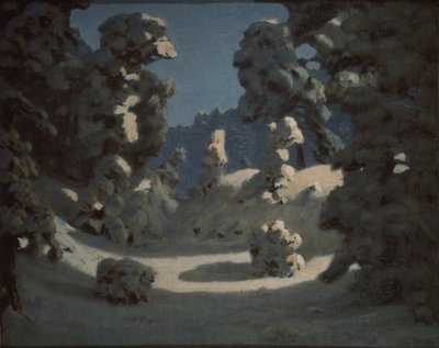 Zonnevlekken op de rijp door Arkhip Ivanovich Kuindzhi