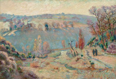 Vallei van de Sédelle bij Pont Charraud: Witte Vorst door Armand Guillaumin
