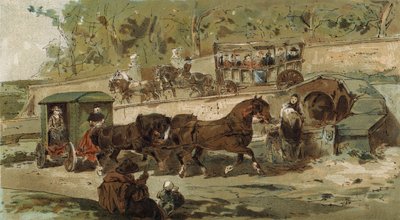 Antwerpse Koets en Patache, Spaanse Nederlanden, begin 17e Eeuw door Armand Jean Heins