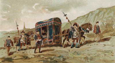 Paardendraagstoel, Spaanse Nederlanden, 16e Eeuw door Armand Jean Heins