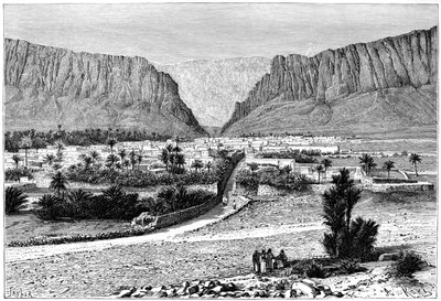 De El-Kantara kloof, Tunesië, 1895 door Armand Kohl