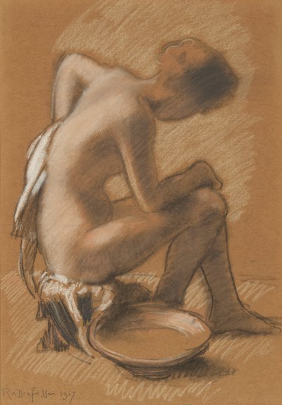 Femme à sa toilette Vrouw bij haar toilet, 1917 door Armand Rassenfosse
