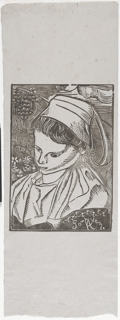 Bretonse Vrouw uit Pont-Aven ca. 1896 door Armand Séguin