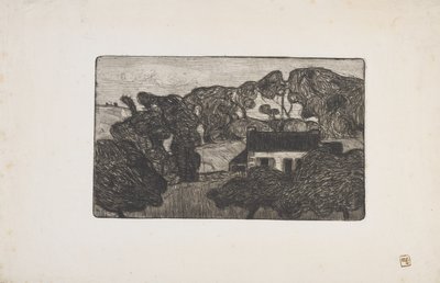 Boerderij omgeven door bomen door Armand Séguin