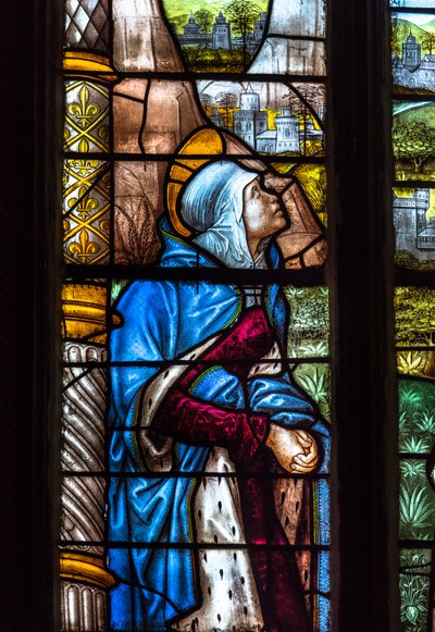 Kathedraal Sainte-Marie, Auch, Gers, 2018 (glas-in-loodraam) door Arnaud de Moles