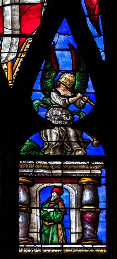 Kathedraal Sainte-Marie, Auch, Gers, 2018 (glas-in-loodraam) door Arnaud de Moles