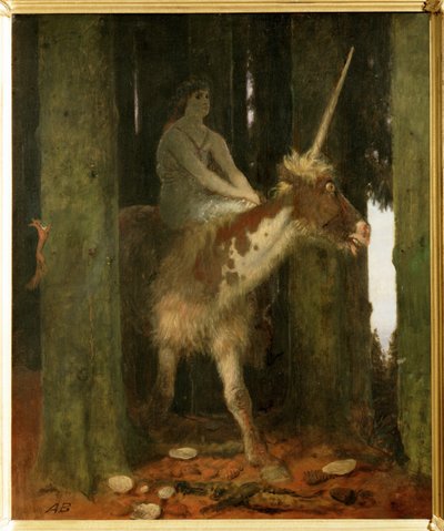Waldesstille - De stilte van het bos. ... (schilderij op hout) door Arnold Böcklin