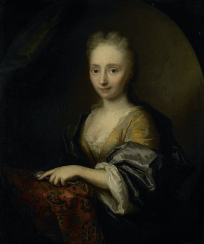 Portret van een vrouw door Arnold Boonen (attributed to)