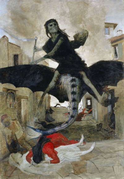 Duits: Die Pest De Pest door Arnold Böcklin