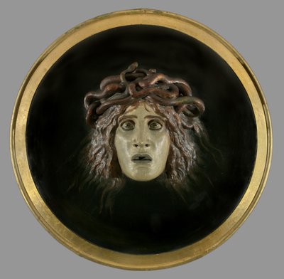 Schild met het gezicht van Medusa, 1897 door Arnold Böcklin