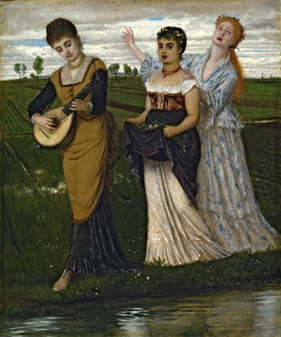 Lente (Liederen van de Lente) door Arnold Böcklin