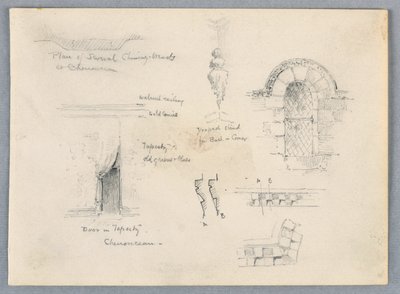 Architectonische Schetsen van Chenonceaux door Arnold William Brunner