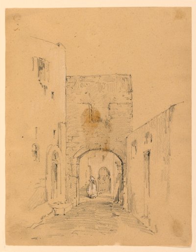 Straat in Tanger door Arnold William Brunner