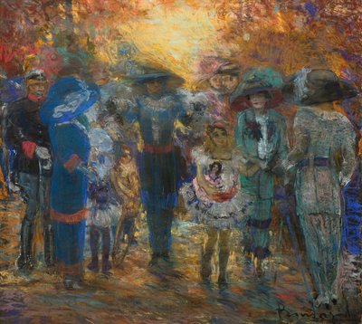 Mondaniteit, ca. 1911 door Aroldo Bonzagni
