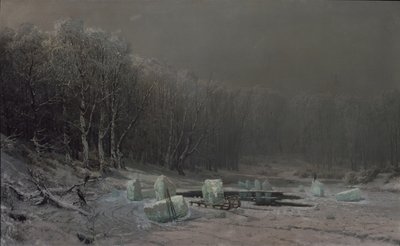 Winter. Ijs splijten door Arseniy Ivanovich Meshchersky