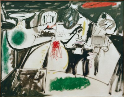 Laatste schilderij (De zwarte monnik) door Arshile Gorky