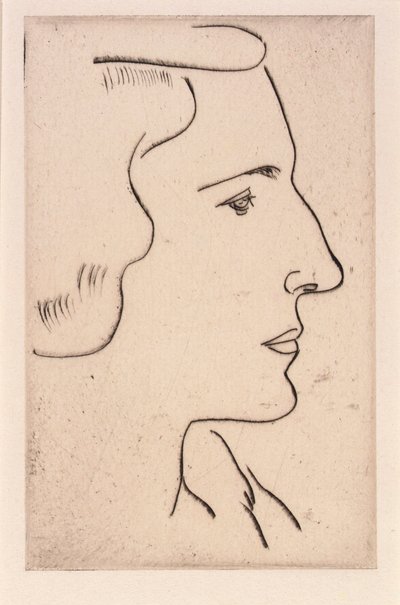 Profiel door Arshile Gorky