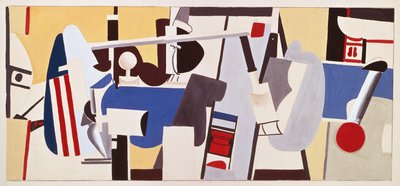 Studie voor muurschildering voor Administratiegebouw, Newark Airport, New Jersey door Arshile Gorky