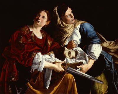 Judith en haar dienstmaagd met het hoofd van Holofernes door Artemisia Gentileschi