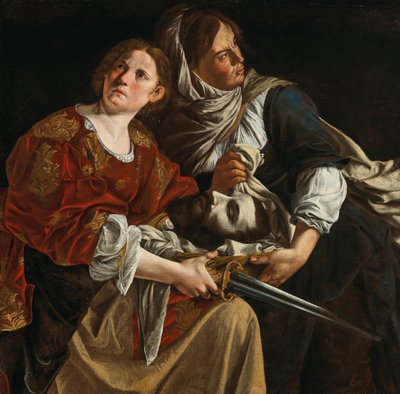 Judith met het hoofd van Holofernes en een dienaar door Artemisia Gentileschi