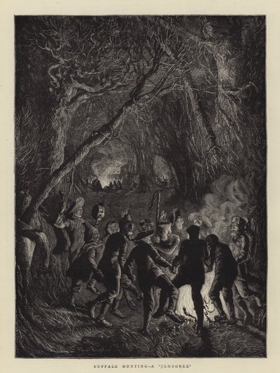Buffeljacht, een Jamboree door Arthur Boyd Houghton