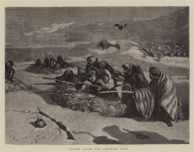 Levend begraven en onbegraven doden door Arthur Boyd Houghton