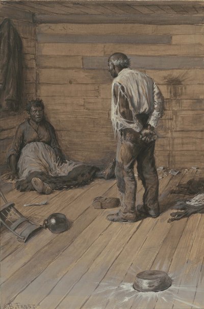 Een echtelijk verschil, 1884 door Arthur Burdett Frost