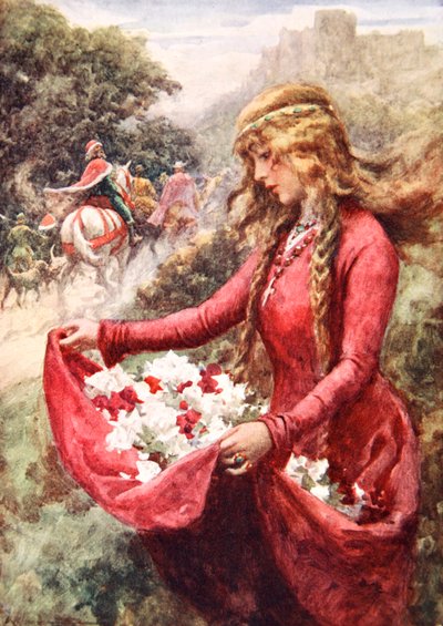 De rozen van St. Elisabeth door Arthur C. (after) Michael