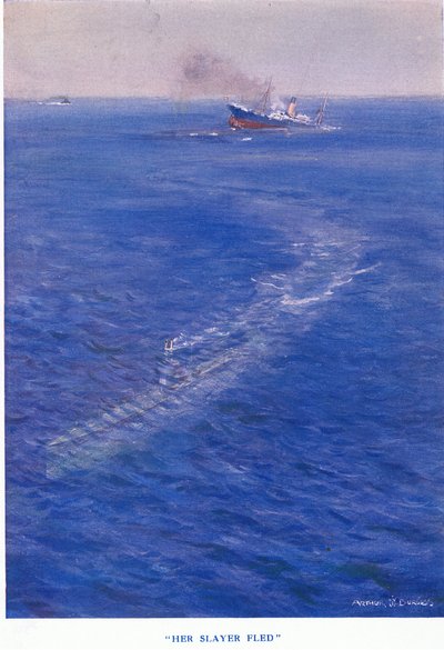 Haar moordenaar vluchtte, uit Cassells History of the British People gepubliceerd door de Waverley Book Company Limited, ca. 1940 door Arthur C. Burgess
