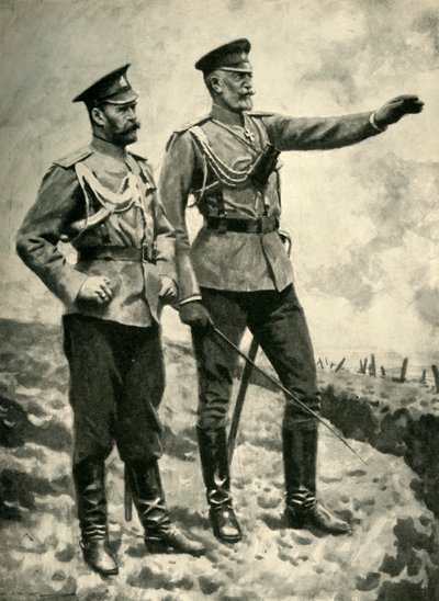 De veranderingen in het Russische commando, september 1915. Eerste Wereldoorlog, ca. 1920 door Arthur C. Michael