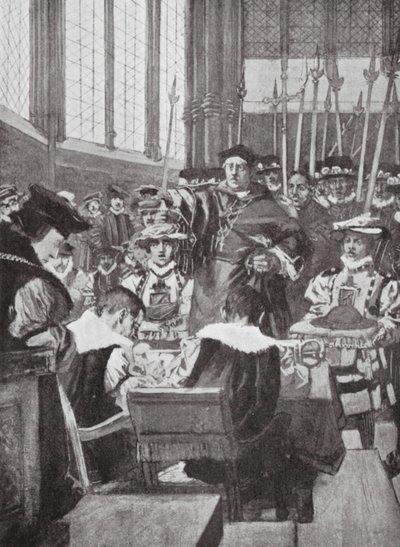Een Inbreuk door Wolsey op de Commons door Arthur David (after) McCormick