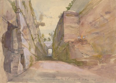Snijden op de Manchester en Liverpool Railway door Arthur Fitzwilliam Tait