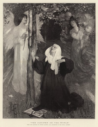 Het klooster of de wereld door Arthur Hacker
