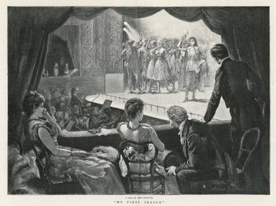 Een loge in het theater - mijn eerste seizoen (gravure) door Arthur Hopkins