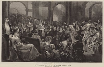 Een concert in het Imperial Institute door Arthur Hopkins