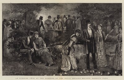 Een Avondfeest in de Tuinen van de Royal Botanic Society, Regent