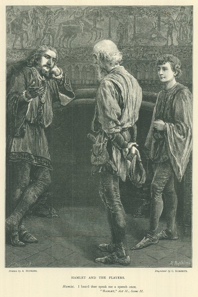 Illustratie voor Hamlet door Arthur Hopkins