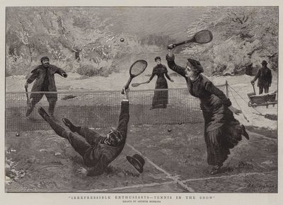 Onstuitbare Enthousiastelingen, Tennis in de Sneeuw door Arthur Hopkins