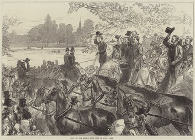 Ontmoeting van de Four-in-Hand Club in Hyde Park door Arthur Hopkins