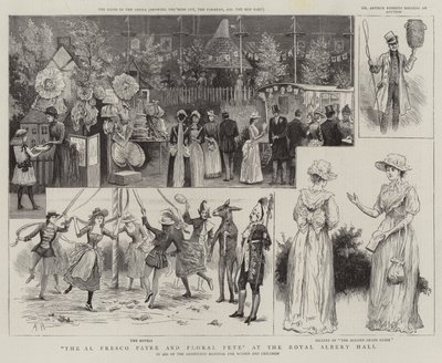 De Al Fresco Kermis en Bloemenfeest in de Royal Albert Hall door Arthur Hopkins