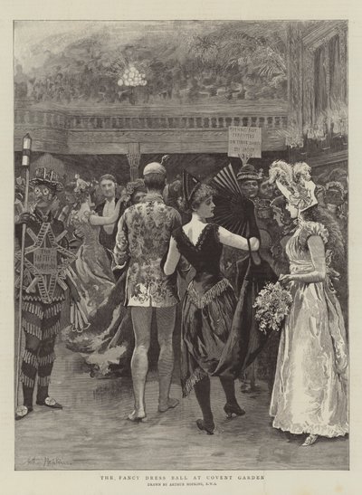 Het Kostuumfeest in Covent Garden door Arthur Hopkins